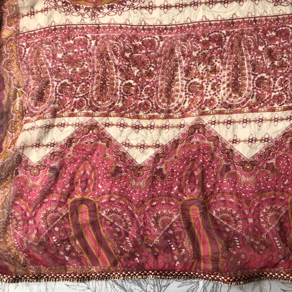 Beautiful chiffon lace up Dupatta / stole - Picture 4 of 5